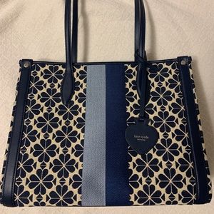 Kate Spade Spade Flower Market Tote EUC